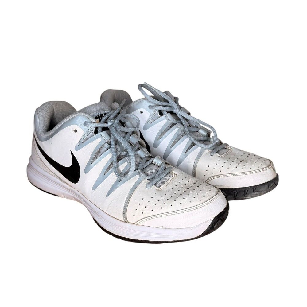 Nike Men’s Sneakers Size 11 Vapor Court Tennis Shoes White Grey Black Athletic